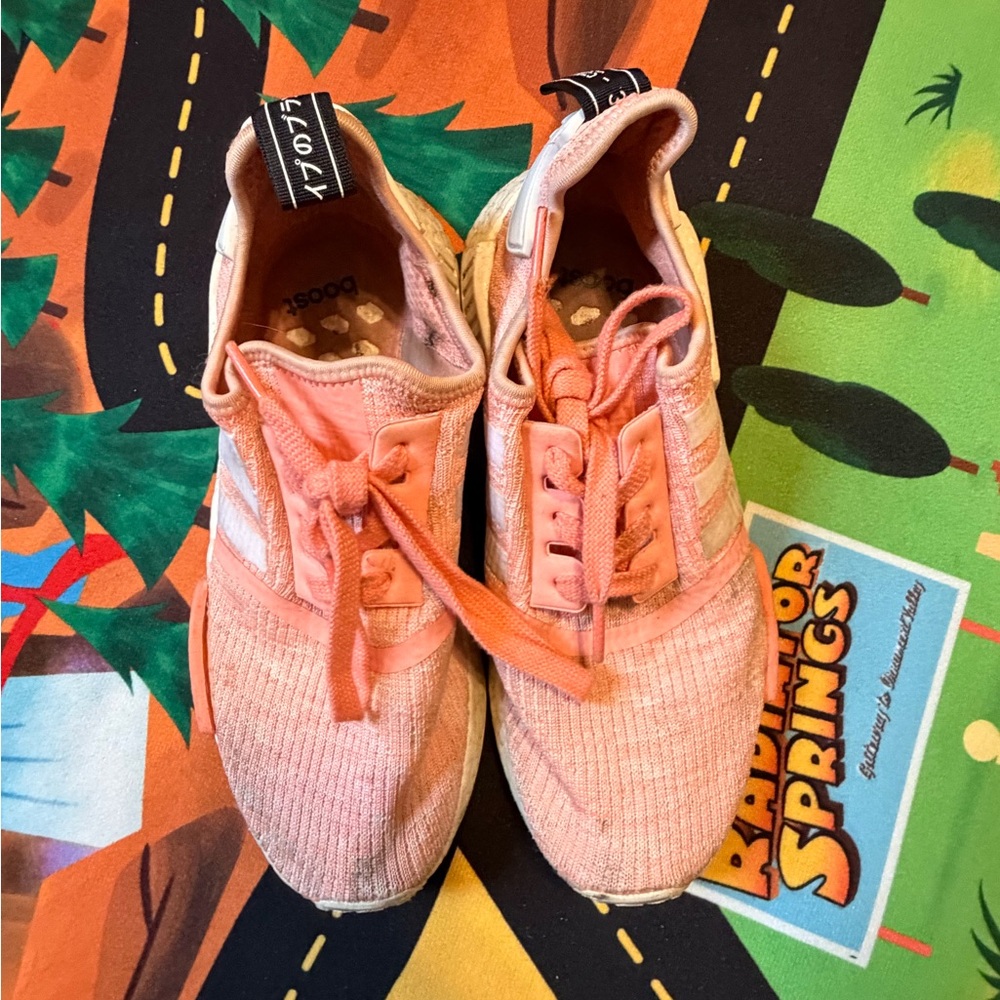 Adidas Pink Knit Sneakers size 7 women’s